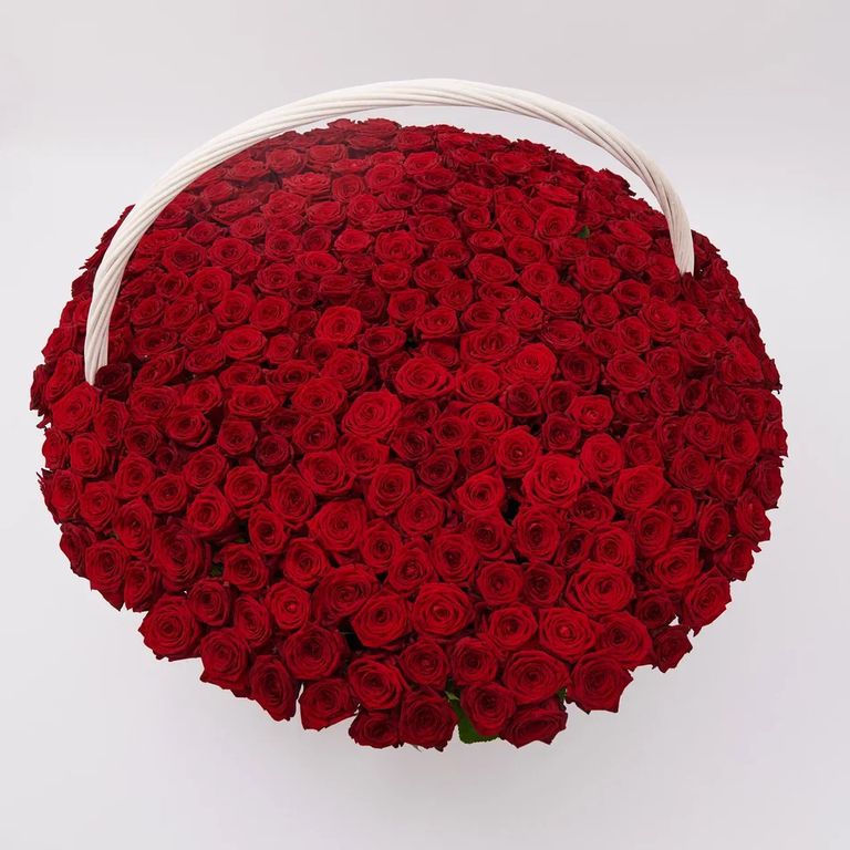 Корзина цветов 34
